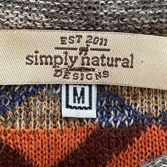 Rare Simply Natural %100 Baby Alpaca Chelsea Sweater Size Medium $399 Retail - Picture 11 of 15